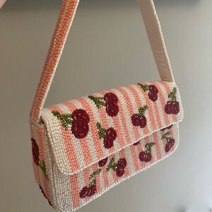 Viral Cherry Beaded Bag